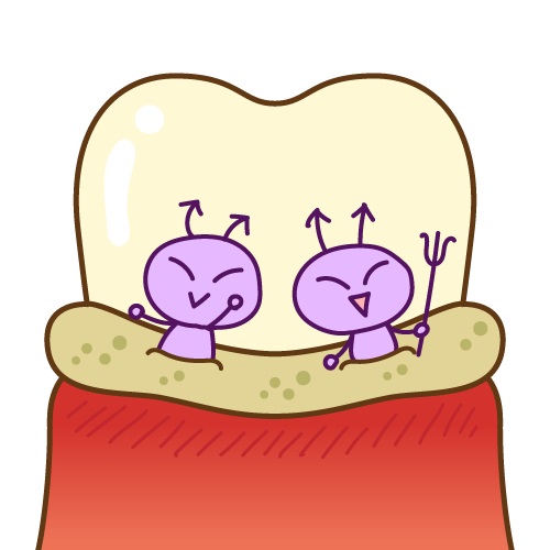 歯の隙間　歯周病　フロス　すきっ歯